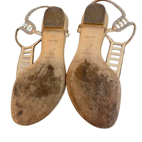 RENE CAOVILA CRYSTAL THONGS SANDALS - Picture 6 of 6